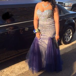 $200 Blue Prom Dress